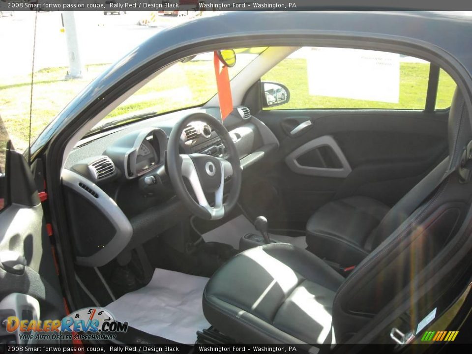 2008 Smart fortwo passion coupe Rally Red / Design Black Photo #6