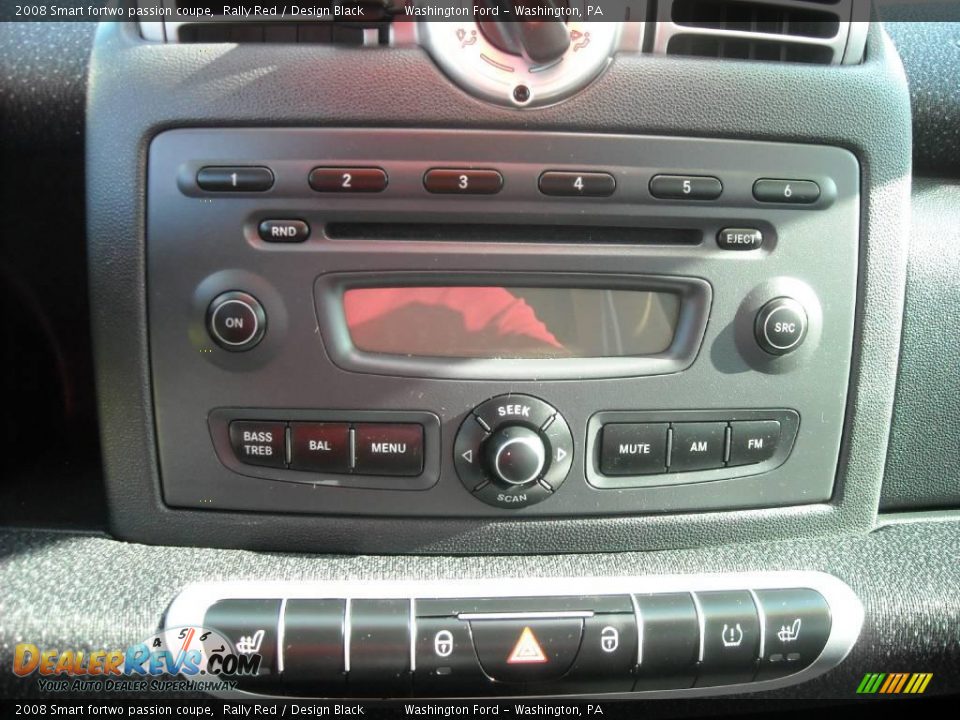 2008 Smart fortwo passion coupe Rally Red / Design Black Photo #8