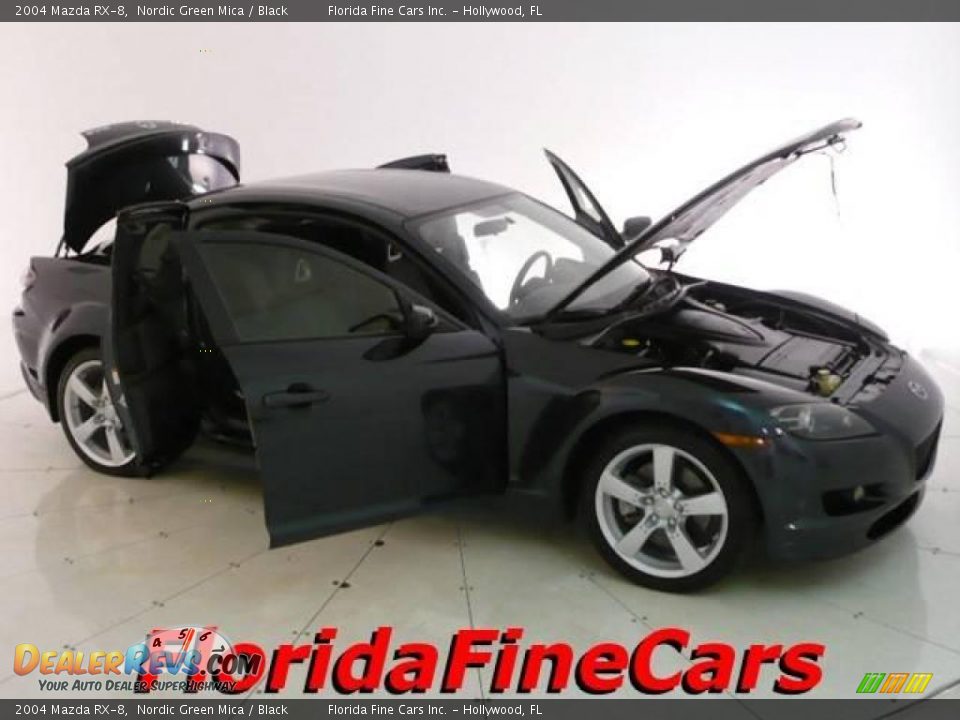 2004 Mazda RX-8 Nordic Green Mica / Black Photo #7