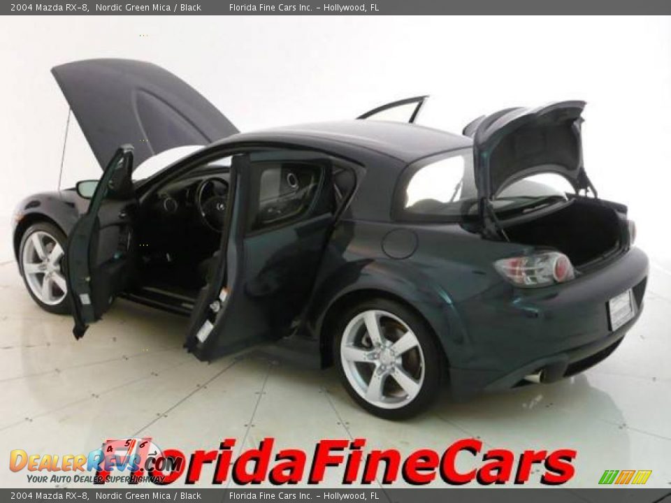 2004 Mazda RX-8 Nordic Green Mica / Black Photo #8