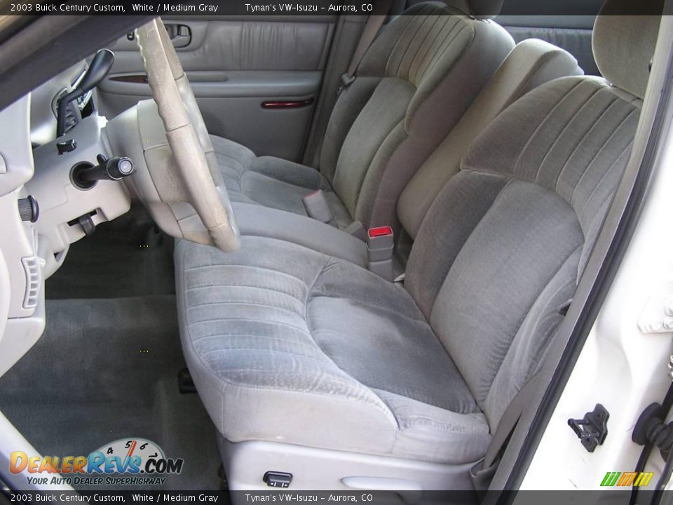 2003 Buick Century Custom White / Medium Gray Photo #5