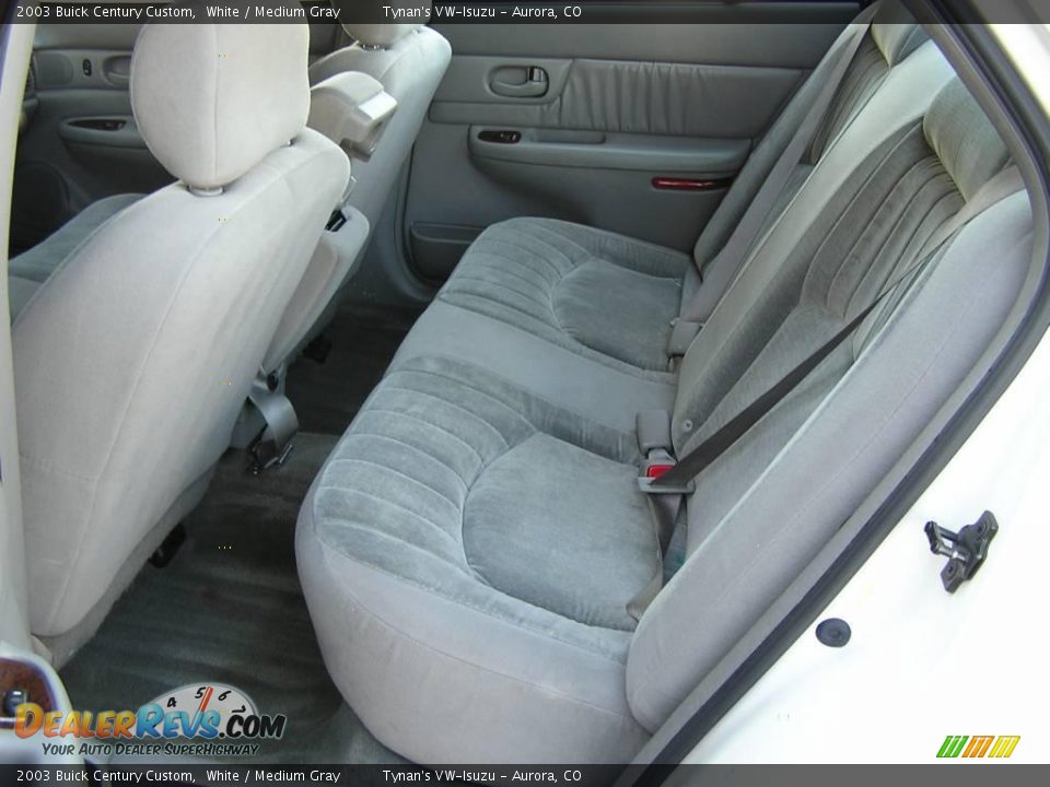 2003 Buick Century Custom White / Medium Gray Photo #6