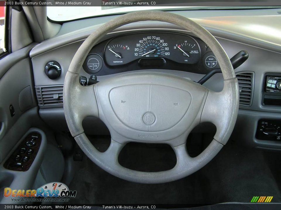 2003 Buick Century Custom White / Medium Gray Photo #8