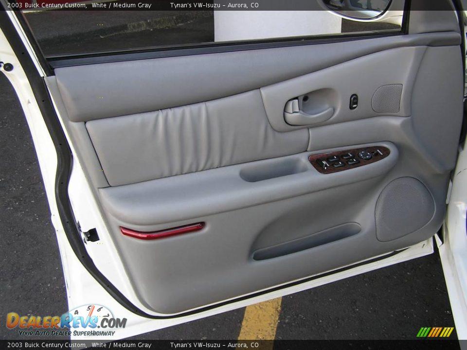 2003 Buick Century Custom White / Medium Gray Photo #10