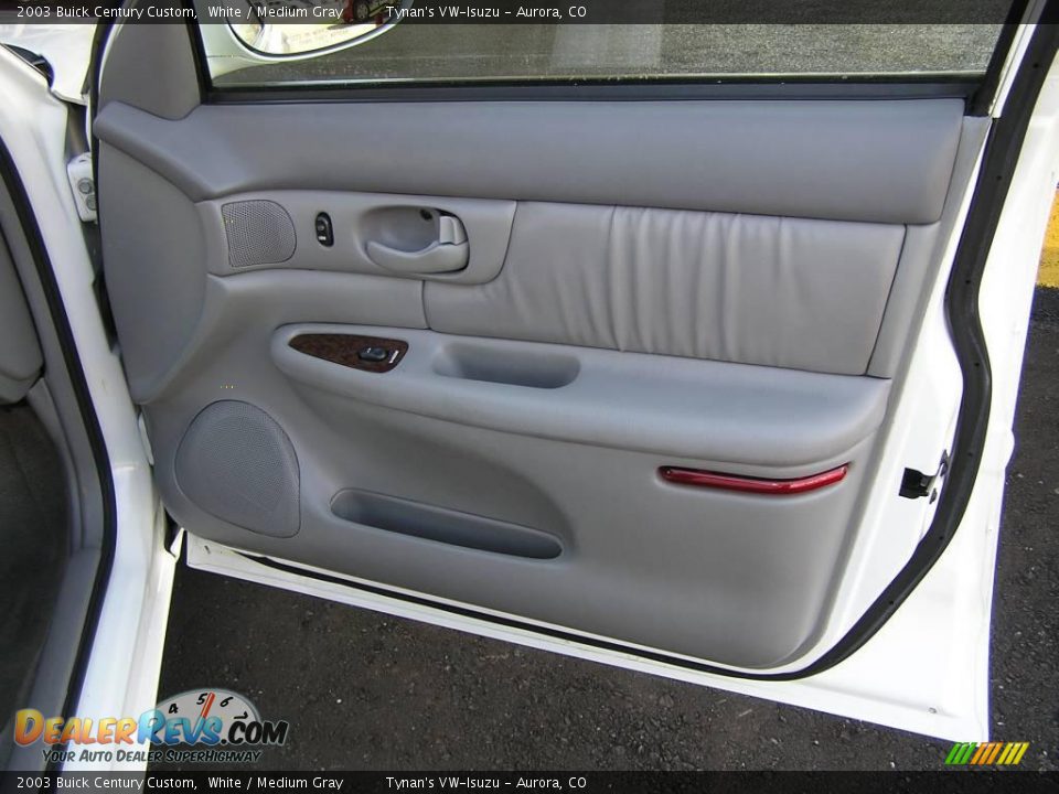 2003 Buick Century Custom White / Medium Gray Photo #12