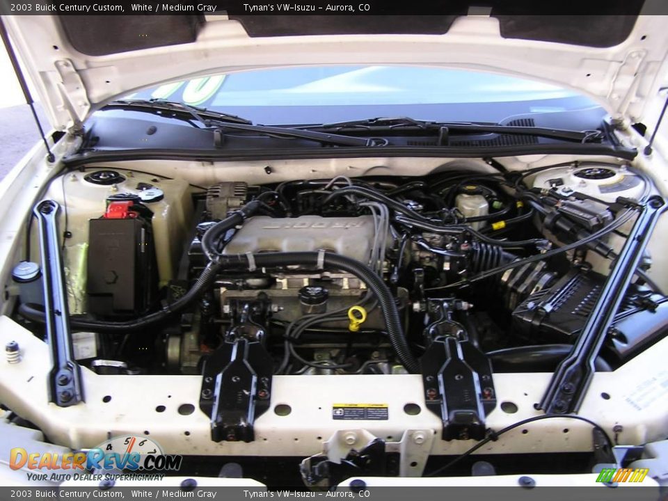 2003 Buick Century Custom White / Medium Gray Photo #13