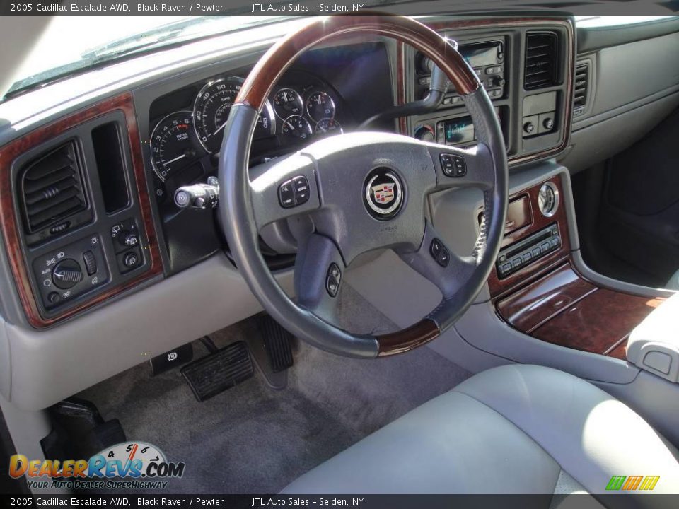 2005 Cadillac Escalade AWD Black Raven / Pewter Photo #11