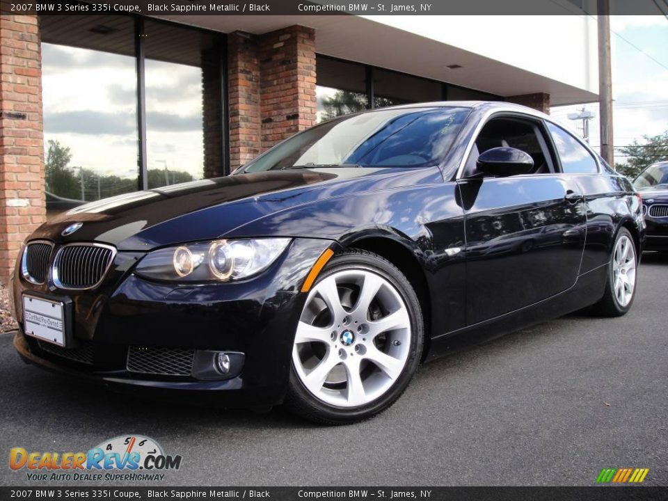 2007 BMW 3 Series 335i Coupe Black Sapphire Metallic / Black Photo #1