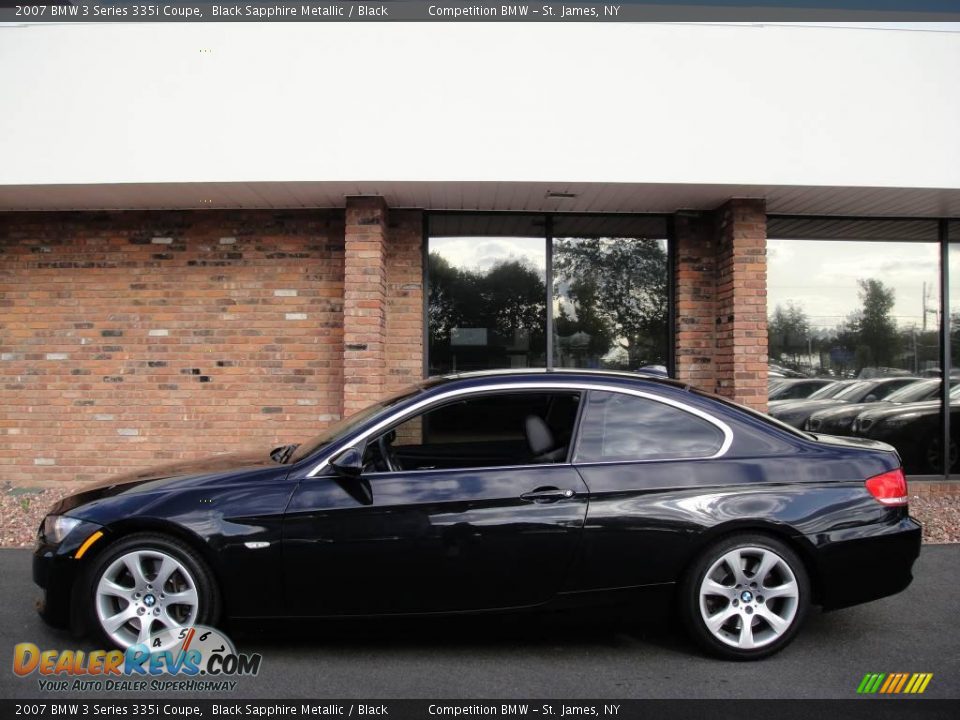 2007 BMW 3 Series 335i Coupe Black Sapphire Metallic / Black Photo #3