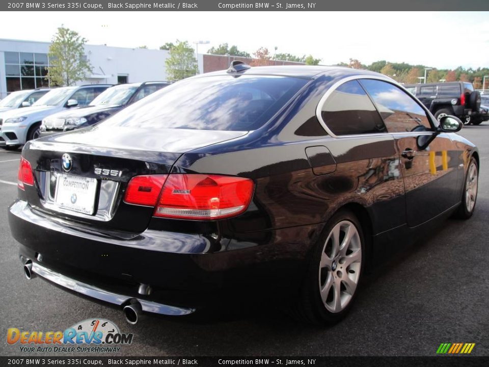 2007 BMW 3 Series 335i Coupe Black Sapphire Metallic / Black Photo #6