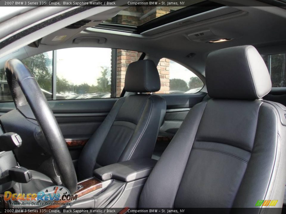 2007 BMW 3 Series 335i Coupe Black Sapphire Metallic / Black Photo #9