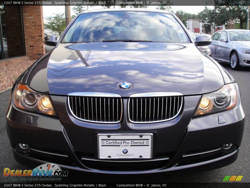 2007 BMW 3 Series 335i Sedan Sparkling Graphite Metallic / Black Photo #2