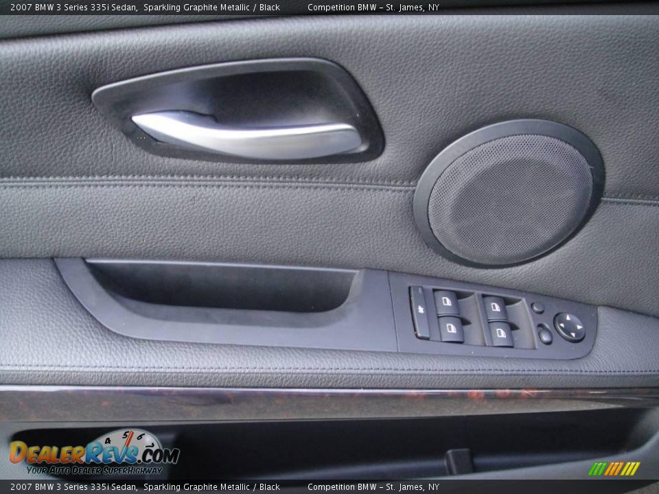 2007 BMW 3 Series 335i Sedan Sparkling Graphite Metallic / Black Photo #8