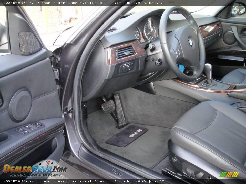 2007 BMW 3 Series 335i Sedan Sparkling Graphite Metallic / Black Photo #10