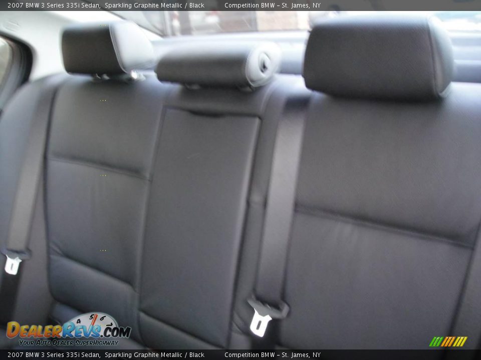 2007 BMW 3 Series 335i Sedan Sparkling Graphite Metallic / Black Photo #12