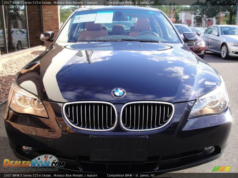 2007 BMW 5 Series 525xi Sedan Monaco Blue Metallic / Auburn Photo #2