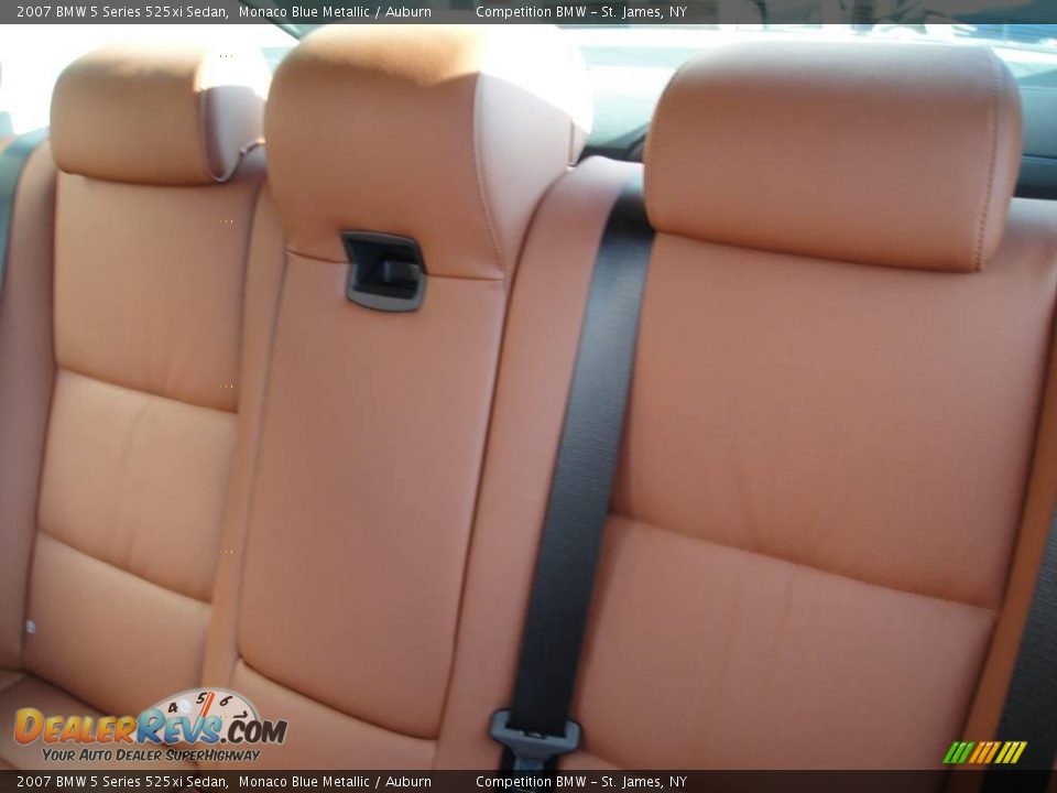 2007 BMW 5 Series 525xi Sedan Monaco Blue Metallic / Auburn Photo #12