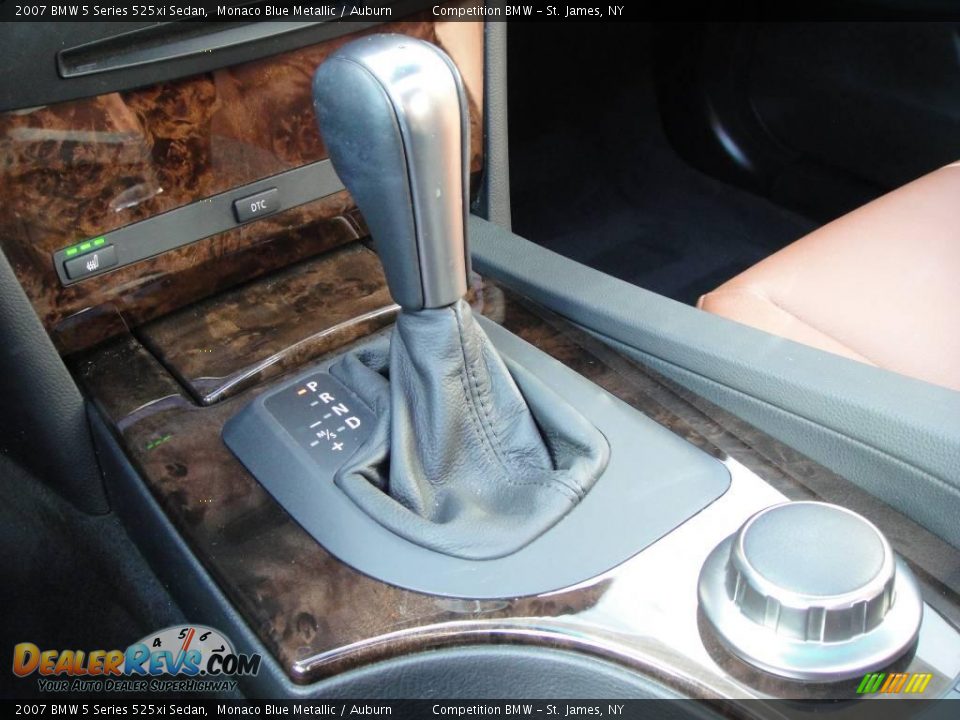 2007 BMW 5 Series 525xi Sedan Monaco Blue Metallic / Auburn Photo #14