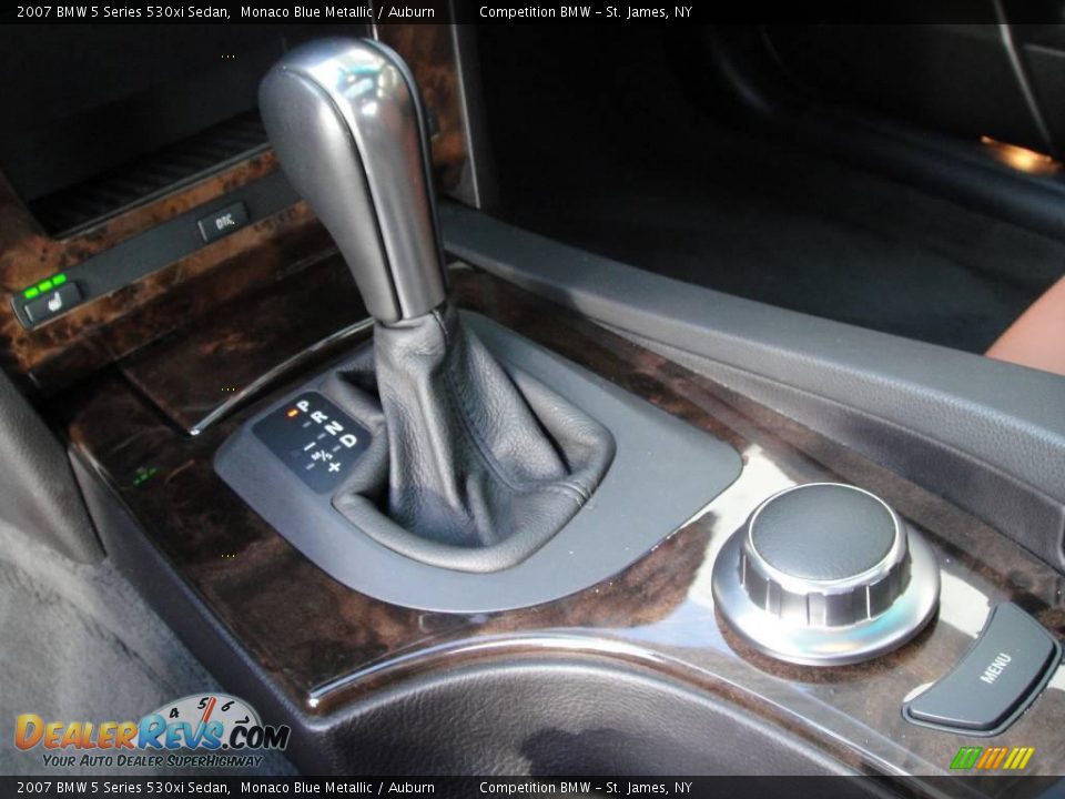 2007 BMW 5 Series 530xi Sedan Monaco Blue Metallic / Auburn Photo #14