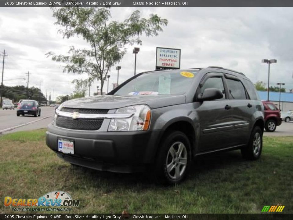 2005 Chevrolet Equinox LS AWD Dark Silver Metallic / Light Gray Photo #1