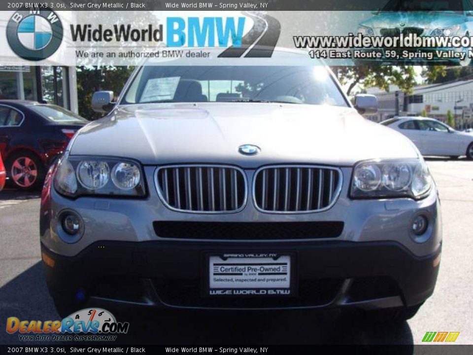 2007 BMW X3 3.0si Silver Grey Metallic / Black Photo #2