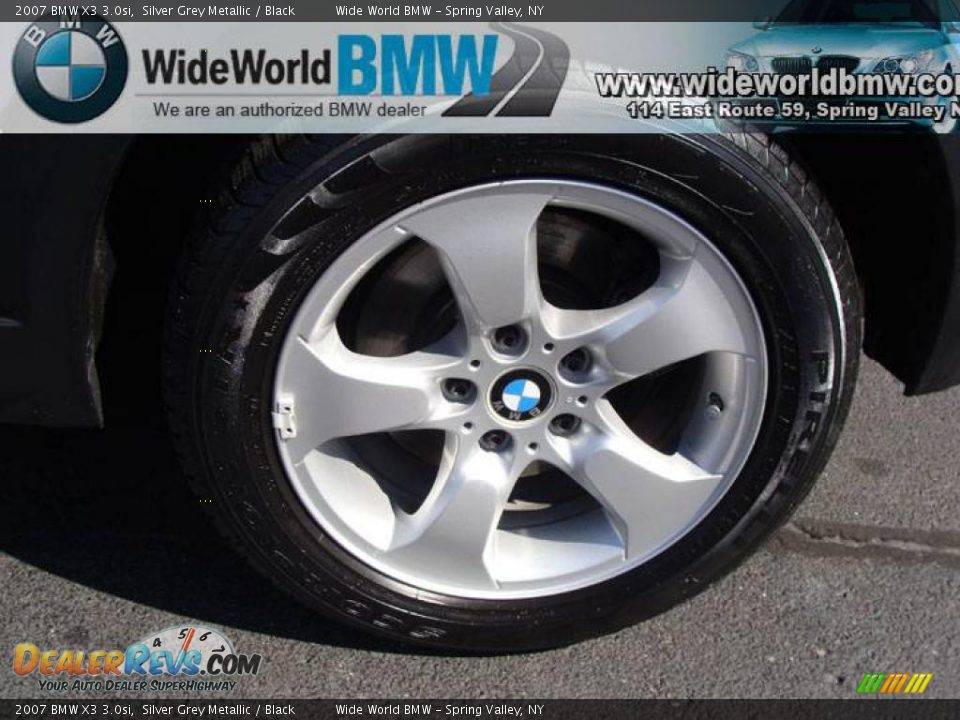 2007 BMW X3 3.0si Silver Grey Metallic / Black Photo #6