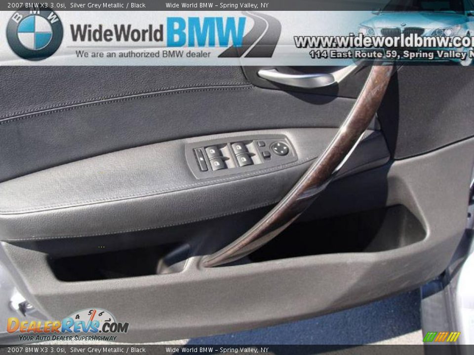 2007 BMW X3 3.0si Silver Grey Metallic / Black Photo #7