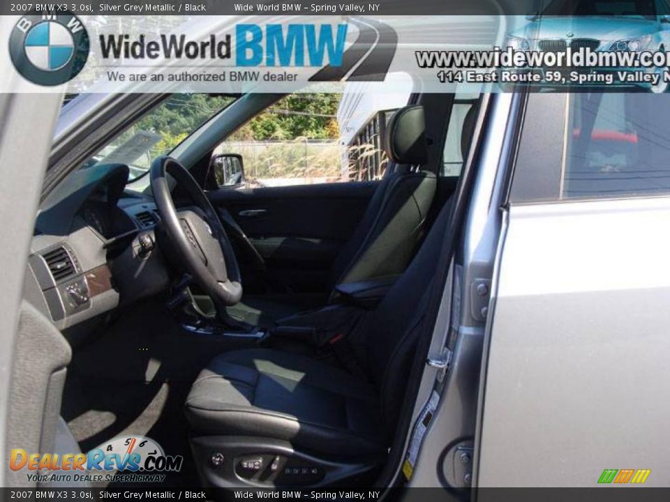 2007 BMW X3 3.0si Silver Grey Metallic / Black Photo #8