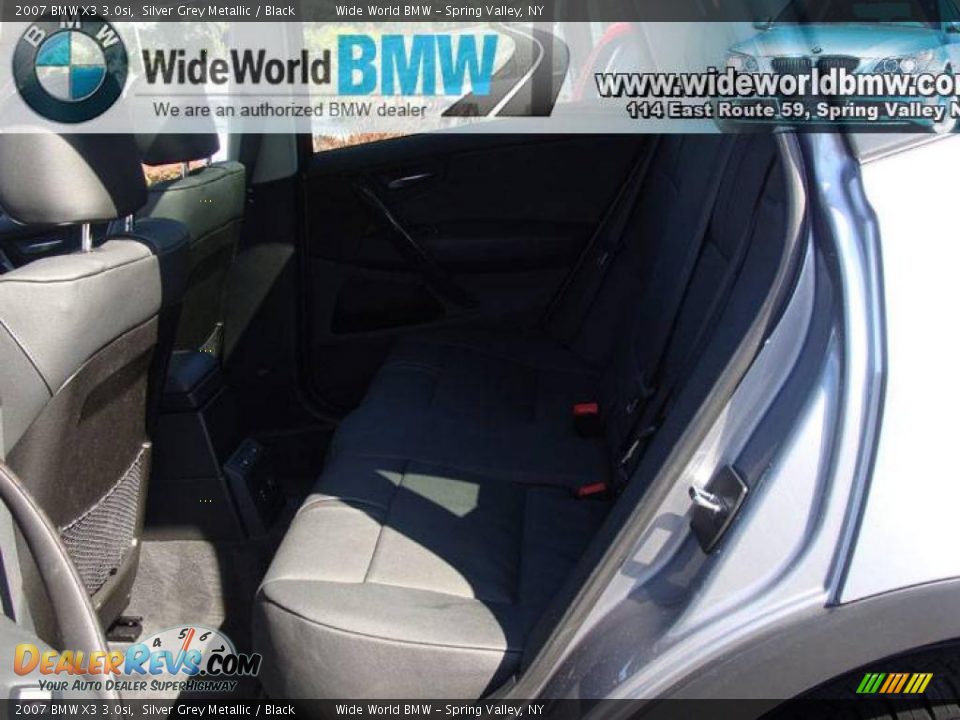 2007 BMW X3 3.0si Silver Grey Metallic / Black Photo #10