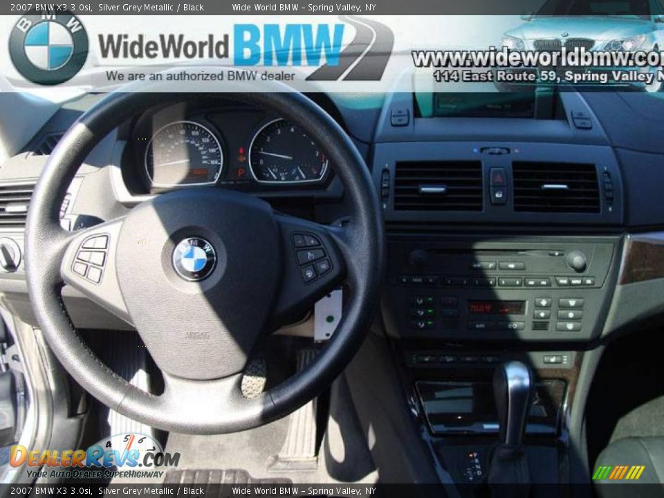 2007 BMW X3 3.0si Silver Grey Metallic / Black Photo #11