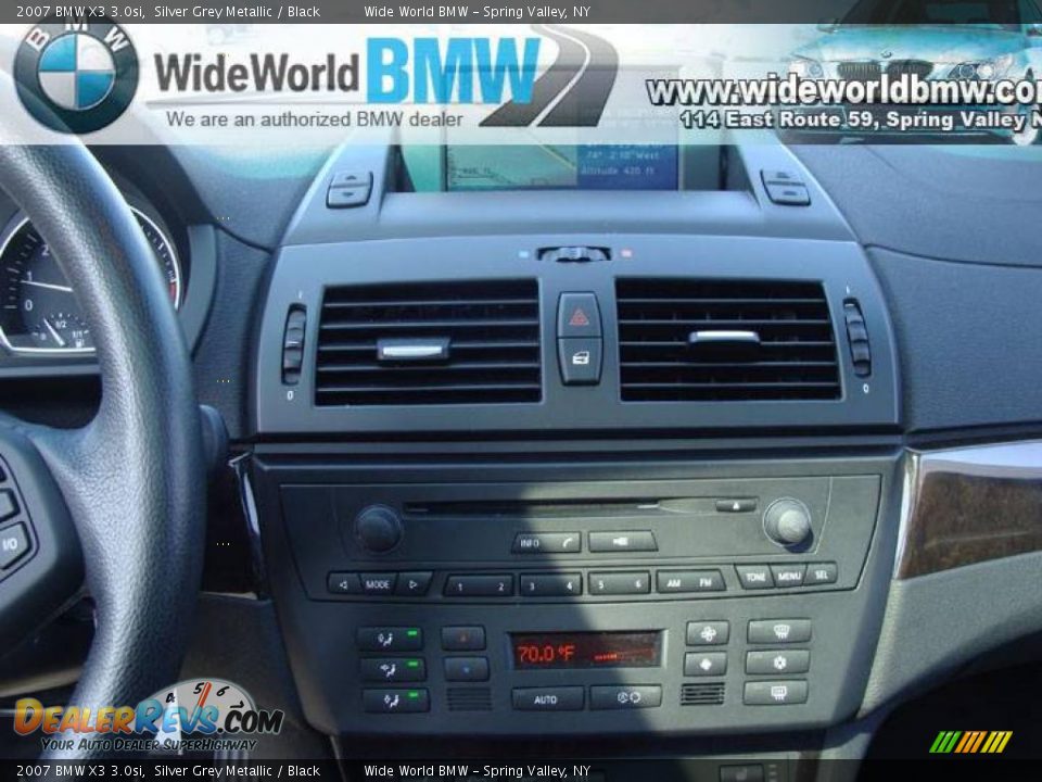 2007 BMW X3 3.0si Silver Grey Metallic / Black Photo #12