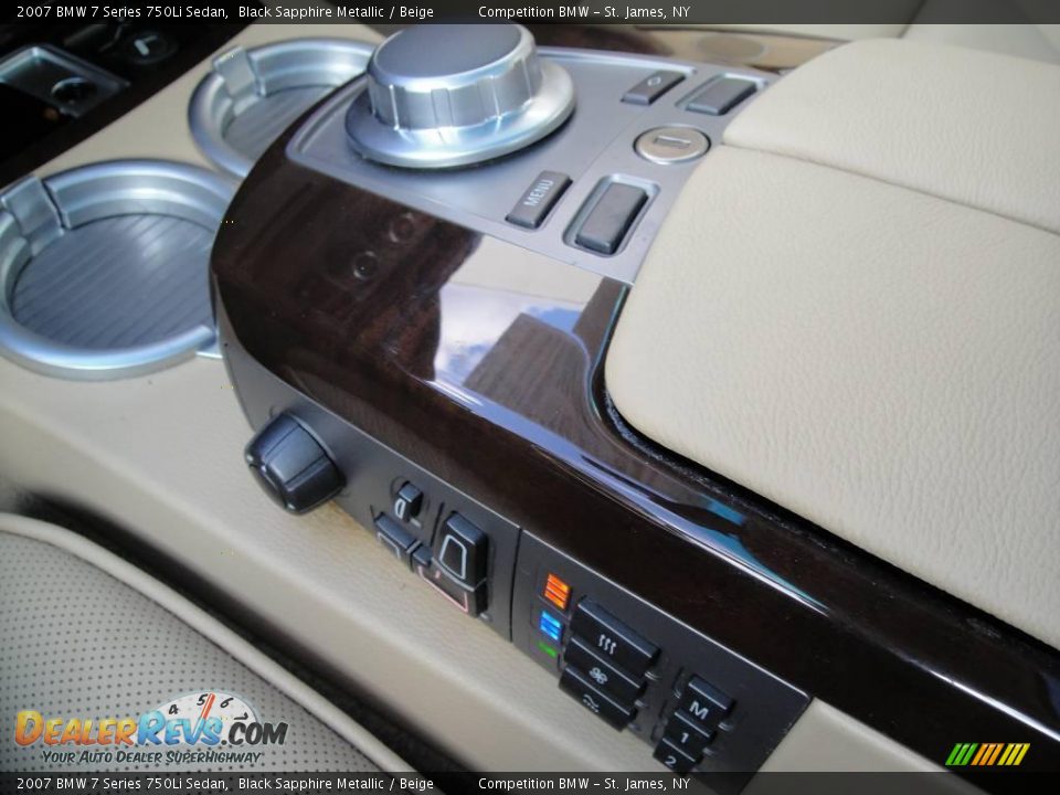 2007 BMW 7 Series 750Li Sedan Black Sapphire Metallic / Beige Photo #14
