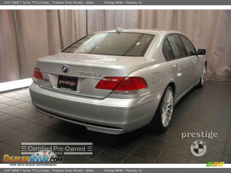 2007 BMW 7 Series 750Li Sedan Titanium Silver Metallic / Black Photo #2
