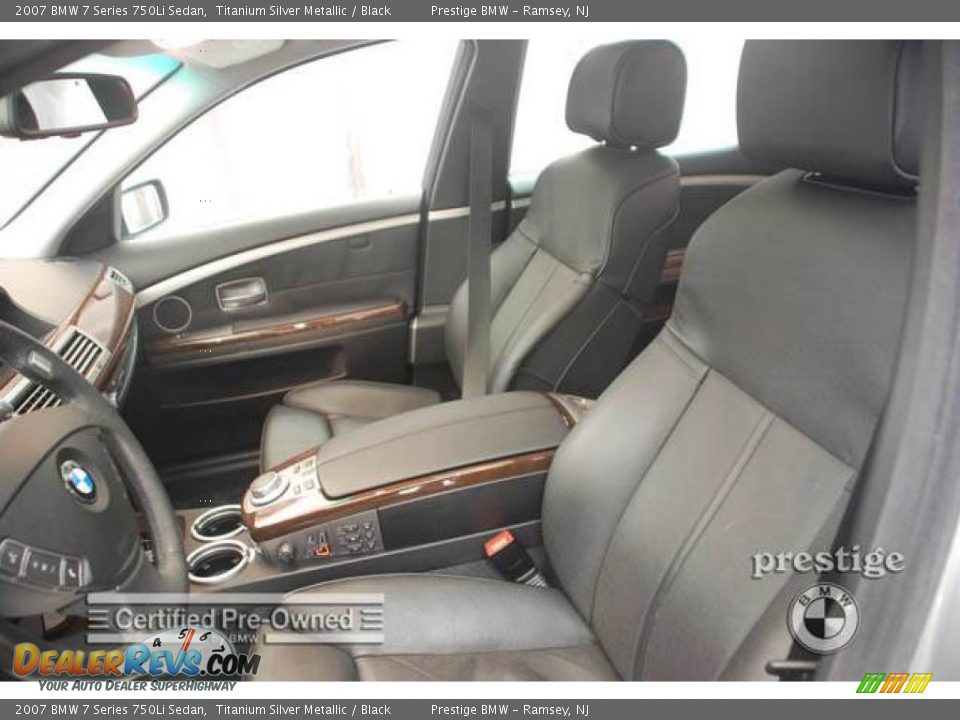 2007 BMW 7 Series 750Li Sedan Titanium Silver Metallic / Black Photo #5