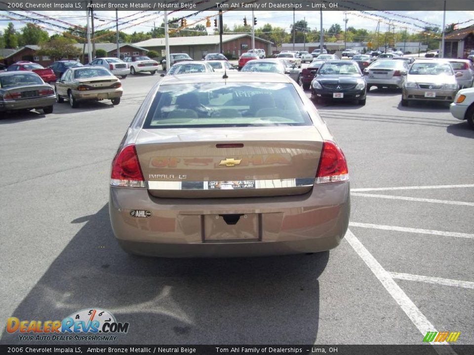 2006 Chevrolet Impala LS Amber Bronze Metallic / Neutral Beige Photo #3