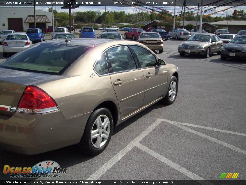 2006 Chevrolet Impala LS Amber Bronze Metallic / Neutral Beige Photo #4