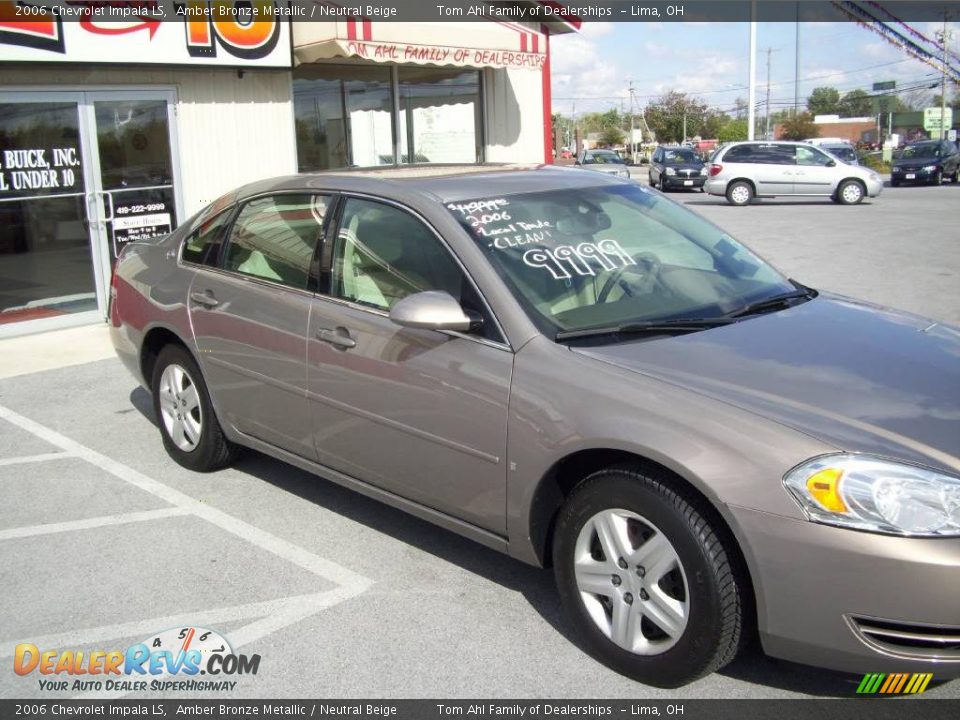 2006 Chevrolet Impala LS Amber Bronze Metallic / Neutral Beige Photo #6
