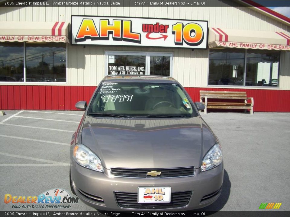 2006 Chevrolet Impala LS Amber Bronze Metallic / Neutral Beige Photo #7