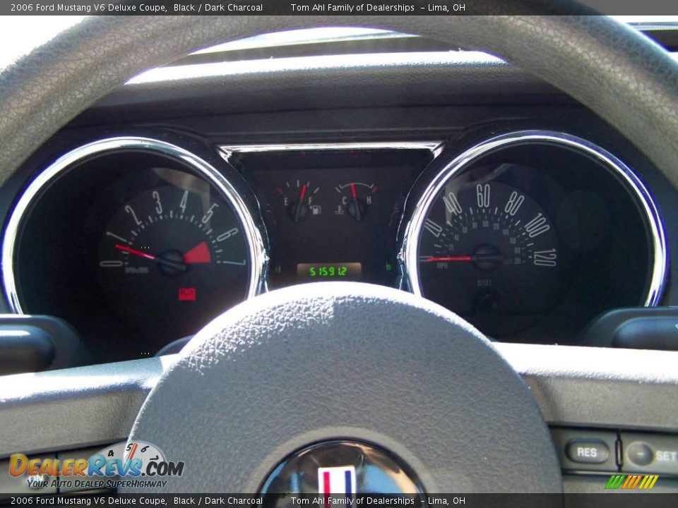 2006 Ford Mustang V6 Deluxe Coupe Black / Dark Charcoal Photo #13