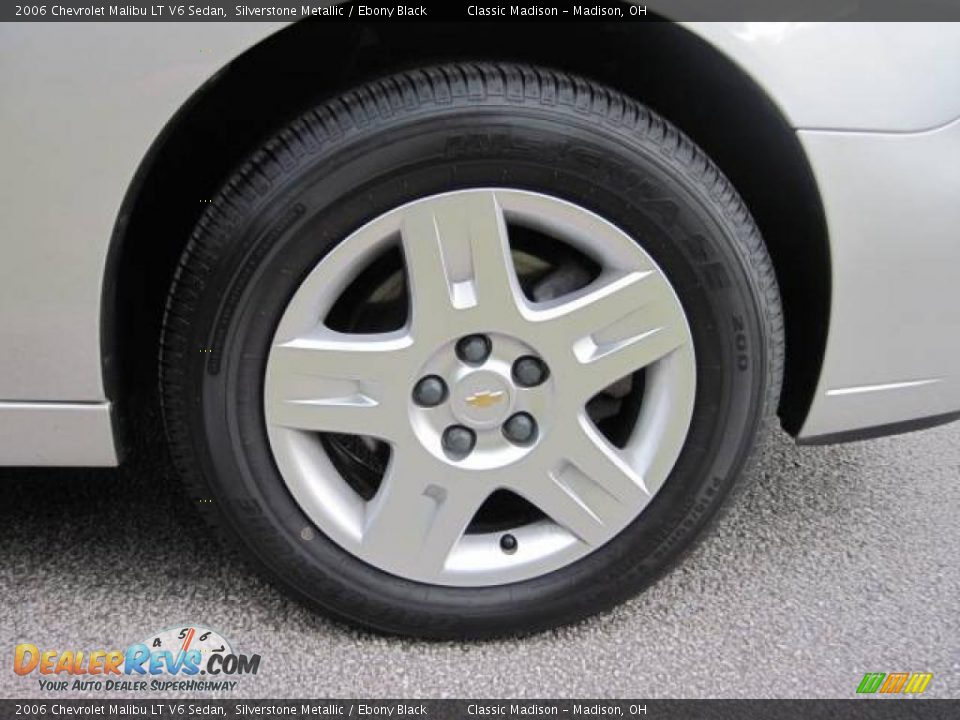 2006 Chevrolet Malibu LT V6 Sedan Silverstone Metallic / Ebony Black Photo #10