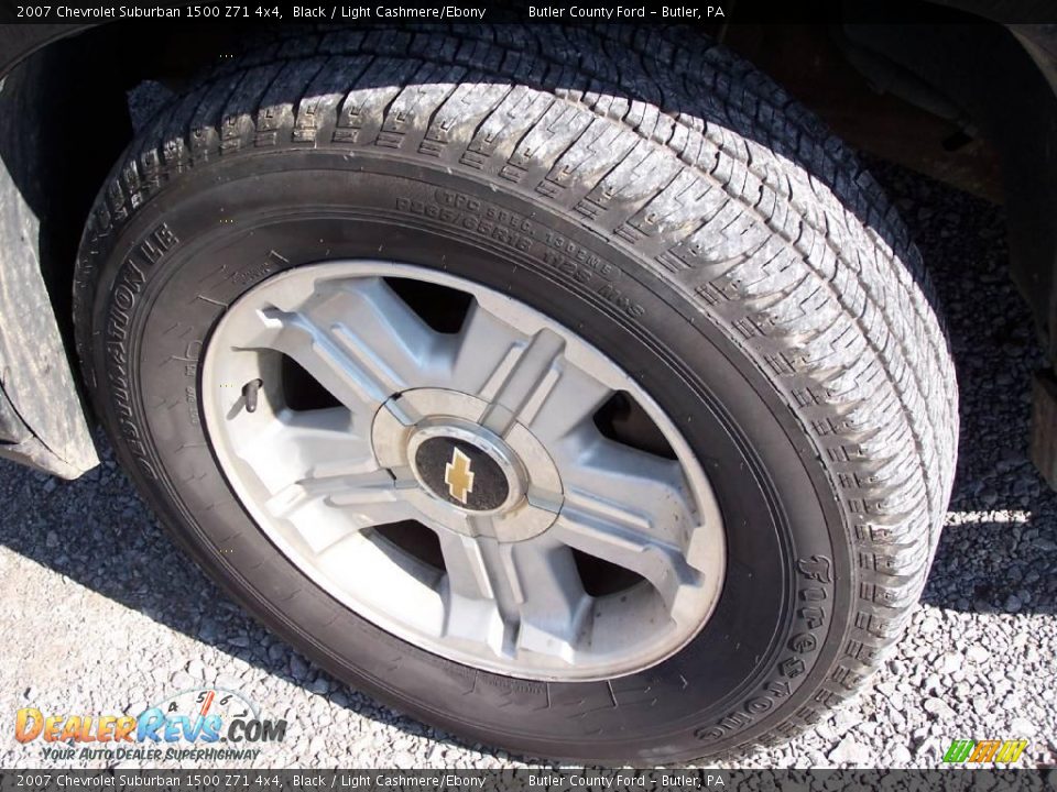 2007 Chevrolet Suburban 1500 Z71 4x4 Black / Light Cashmere/Ebony Photo #4