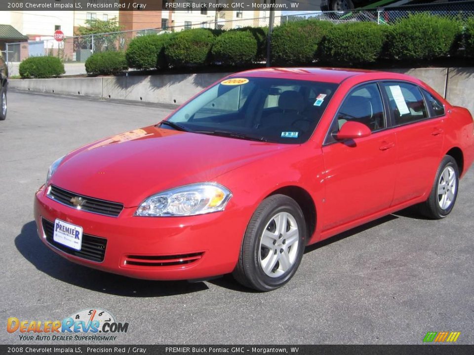 2008 Chevrolet Impala LS Precision Red / Gray Photo #2