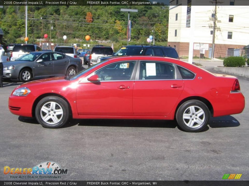 2008 Chevrolet Impala LS Precision Red / Gray Photo #3