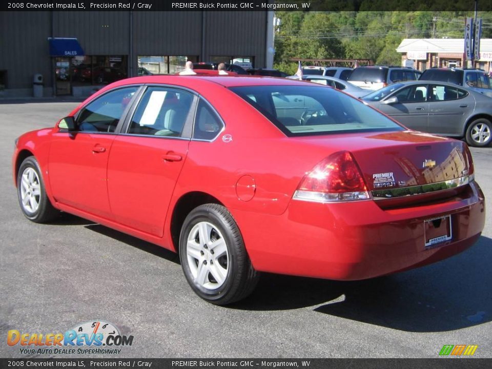 2008 Chevrolet Impala LS Precision Red / Gray Photo #4