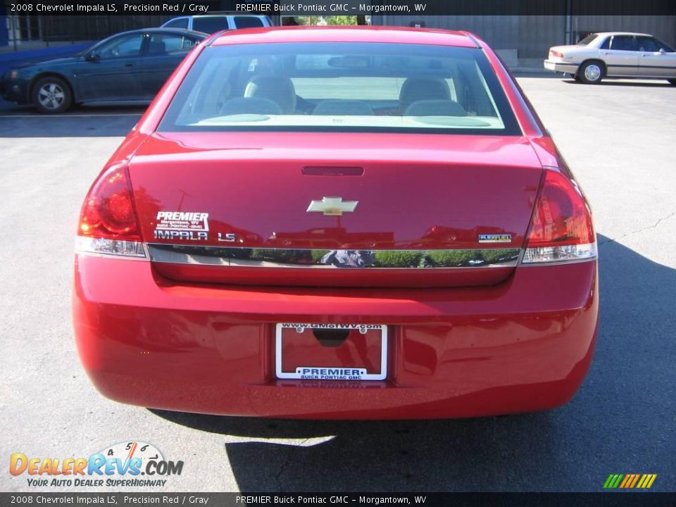 2008 Chevrolet Impala LS Precision Red / Gray Photo #5