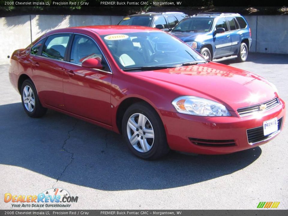 2008 Chevrolet Impala LS Precision Red / Gray Photo #8