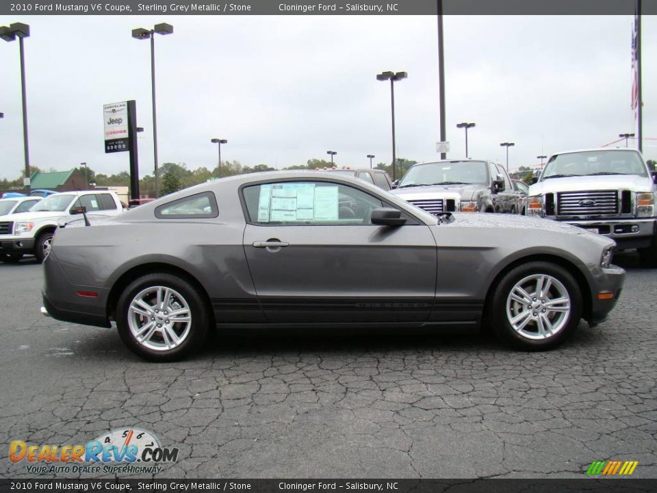 2010 Ford Mustang V6 Coupe Sterling Grey Metallic / Stone Photo #2