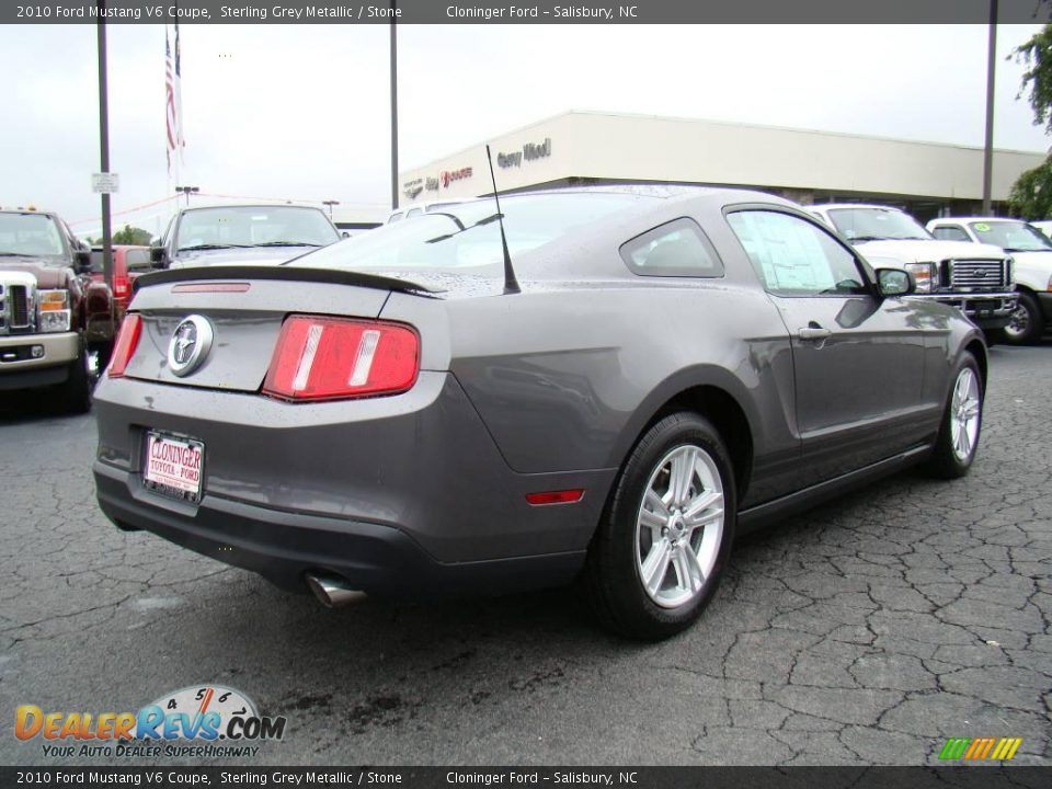2010 Ford Mustang V6 Coupe Sterling Grey Metallic / Stone Photo #3