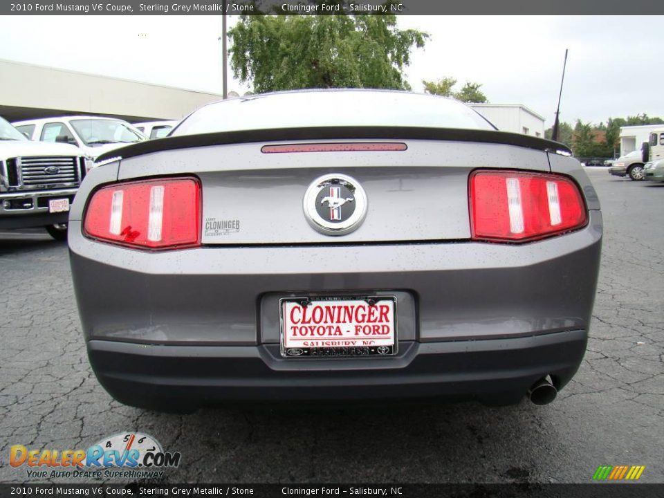 2010 Ford Mustang V6 Coupe Sterling Grey Metallic / Stone Photo #4