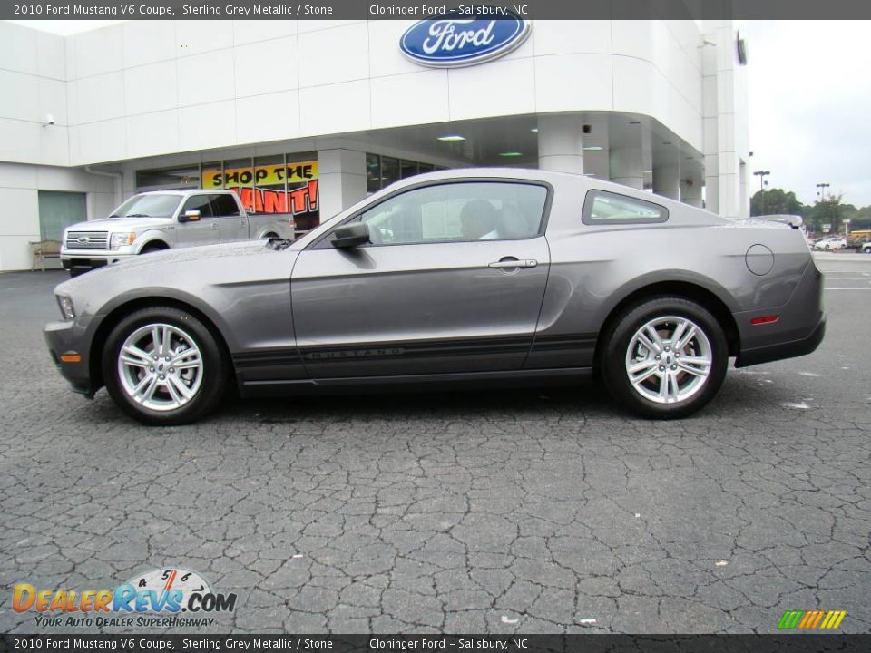 2010 Ford Mustang V6 Coupe Sterling Grey Metallic / Stone Photo #5